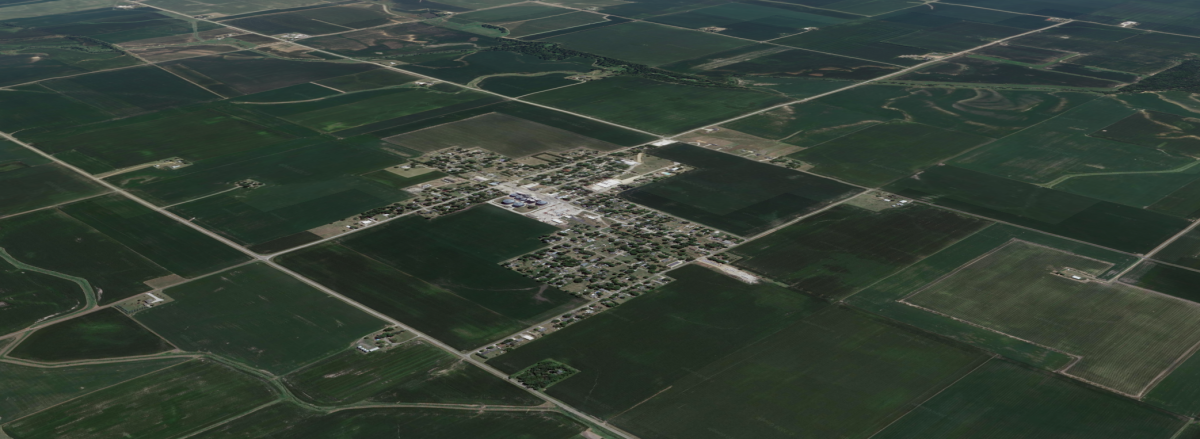 Aerial view of Stanford